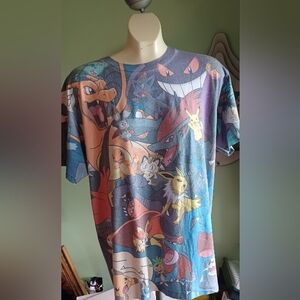 Pokemon t-shirt all over print size large